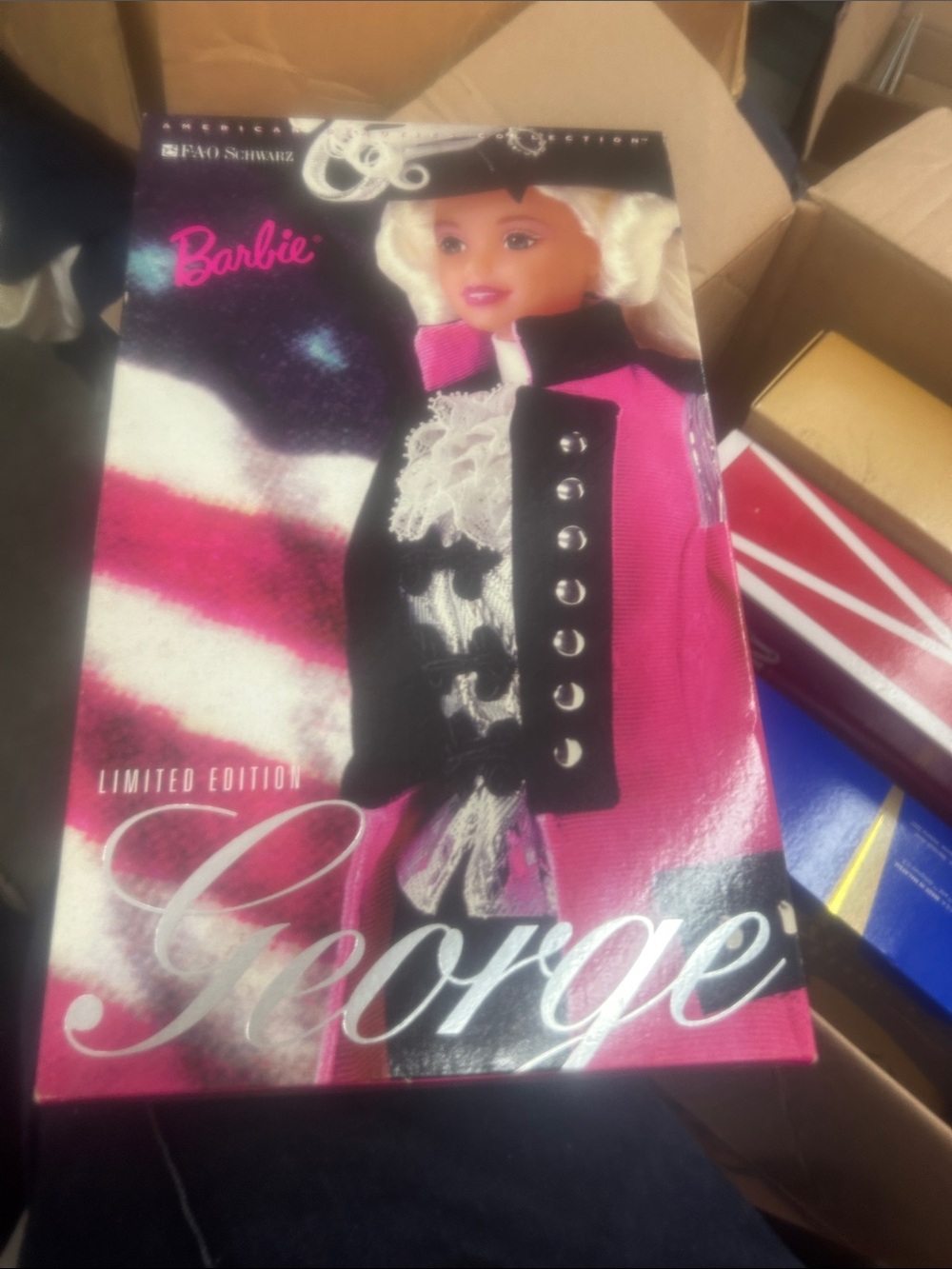 Nib Barbie as George Washington